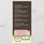 Miss. Kaarten voor Jen Menu Rack (Achterkant)