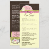 Miss. Kaarten voor Jen Menu Rack (Voorkant / Achterkant)