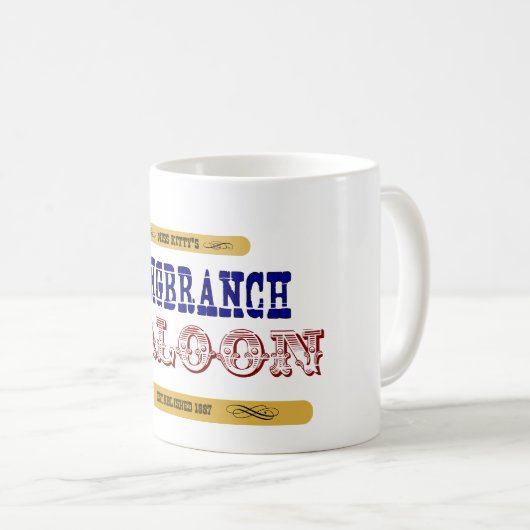 Miss Kat Long Branch Saloon Koffiemok (Voorkant rechts)