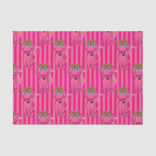 Miss Kat, Roze Glitter 2AO-TISSUE WRAPPING PAPER Tissuepapier (Voorkant)