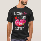 Miss Kindergarten eerste dag van de kindertuin T-shirt (Voorkant)
