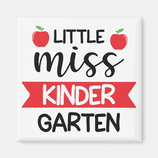 Miss Kindergarten Magneet (Voorkant)