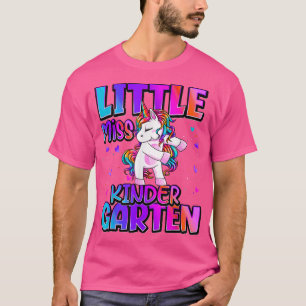 Miss Kindergarten Unicorn terug naar school Gi T-shirt