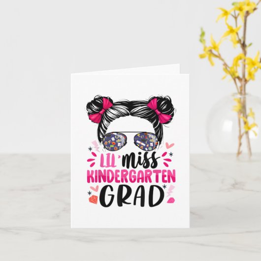 Miss Kleuterschool Afstudeerder Afstuderen Afgestu Kaart (Gele Bloem)
