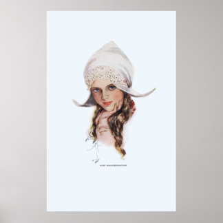 Miss Knickerbocker van Harrison Fisher Poster
