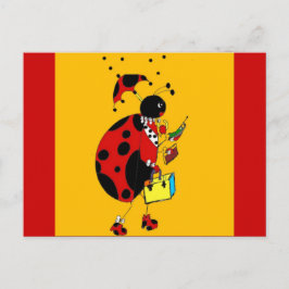 Miss Ladybug Briefkaart