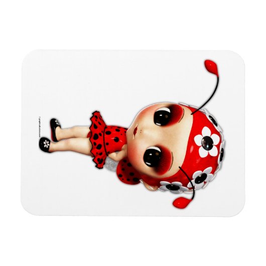 Miss Ladybug Magneet (Horizontaal)