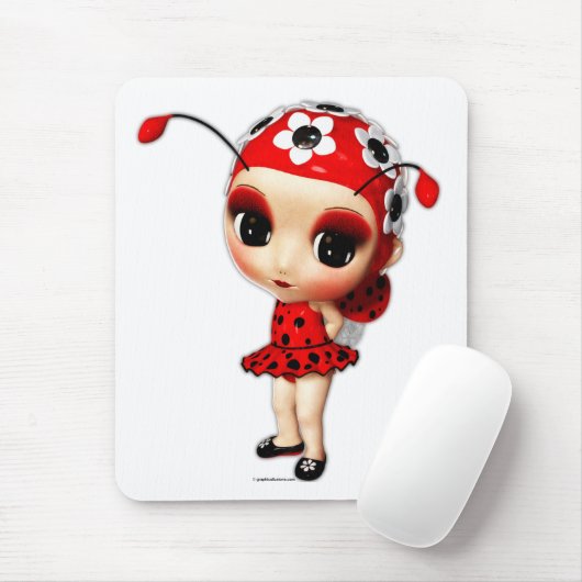 Miss Ladybug Mousepad Muismat (Met muis)