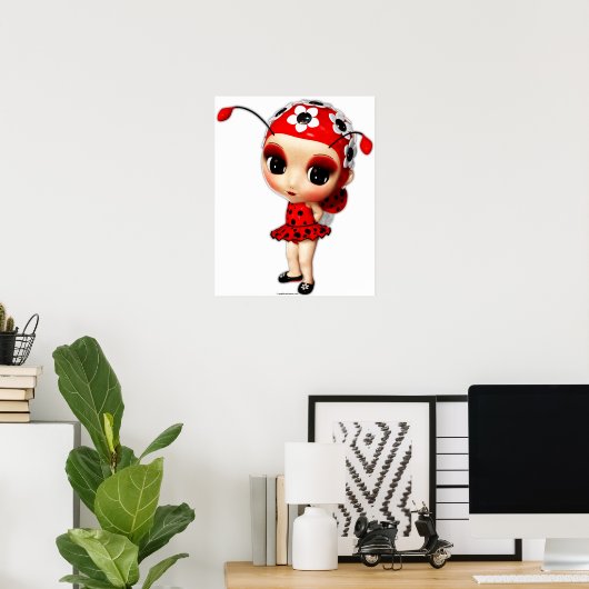Miss Ladybug Poster (Thuiskantoor)