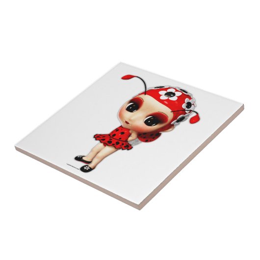 Miss Ladybug Tegeltje (Zijkant)
