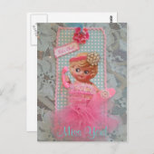 Miss. Laten we Chat! Briefkaart (Voorkant / Achterkant)