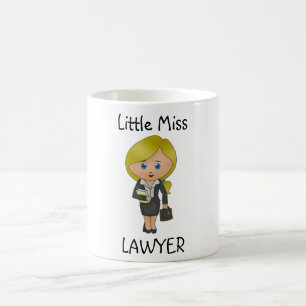 Miss Lawyer - Blonde, Blue Eyes Coffee Mok