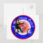 Miss Liberty Belle Briefkaart (Voorkant / Achterkant)