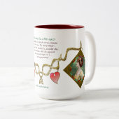 Miss Lily Elsie (Keramische Mok) Tweekleurige Koffiemok (Voorkant rechts)