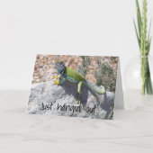 Miss Lizard Zonnebaden Voeg je foto toe Kaart (Voorkant)