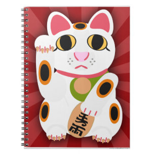 Miss Lucky Cat Epic Cartoon Kat Design Fun Notitieboek