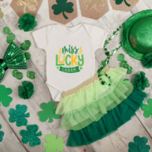 Miss Lucky Charm St. Patrick's Day Romper