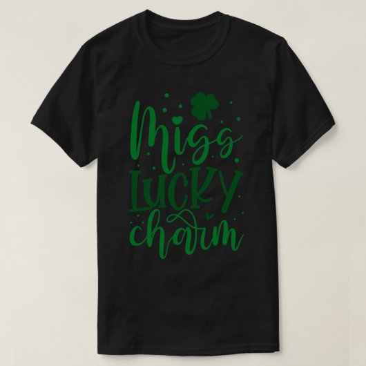 MISS LUCKY CHARM T-SHIRT (Design voorkant)