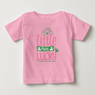 Miss Lucky Girl St Patrick T-Shirt voor kinderen