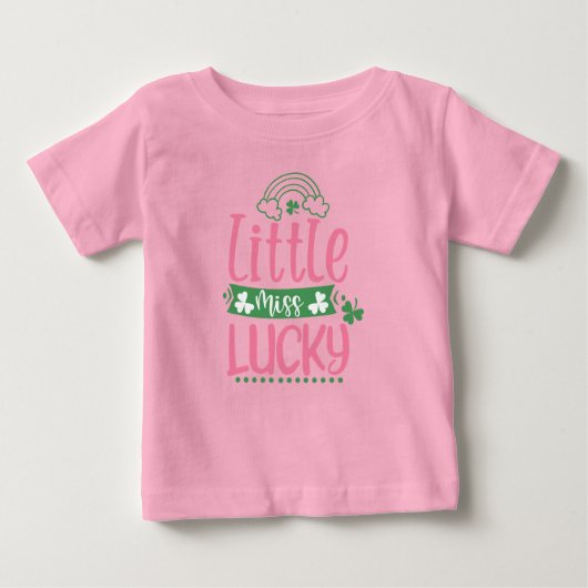 Miss Lucky Girl St Patrick T-Shirt voor kinderen (Voorkant)