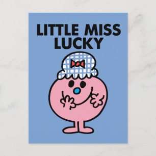 Miss Lucky Hiding haar mond Briefkaart