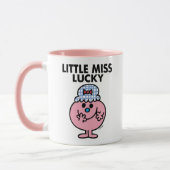 Miss Lucky Hiding haar mond Mok (Links)