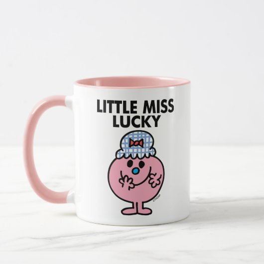 Miss Lucky Hiding haar mond Mok (Links)