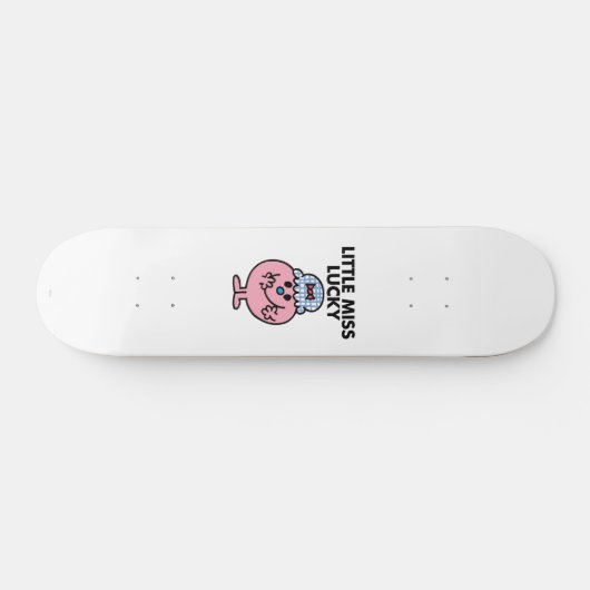 Miss Lucky Hiding haar mond Persoonlijk Skateboard (Horizontaal)