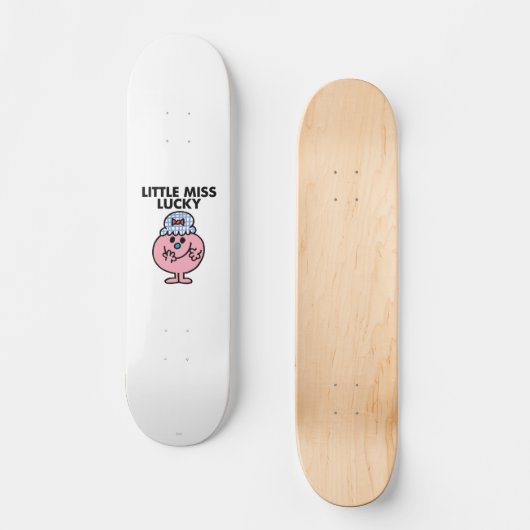 Miss Lucky Hiding haar mond Persoonlijk Skateboard (Voorkant)