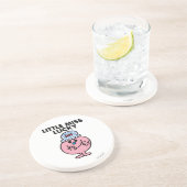 Miss Lucky Hiding haar mond Zandsteen Onderzetter (Zijkant)