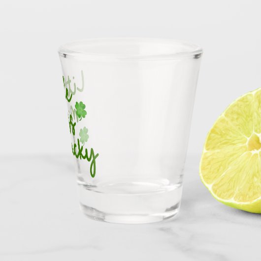 Miss Lucky St Patrick's Day Green Shot Glas (Rechts)