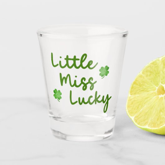 Miss Lucky St Patrick's Day Green Shot Glas (Voorkant)