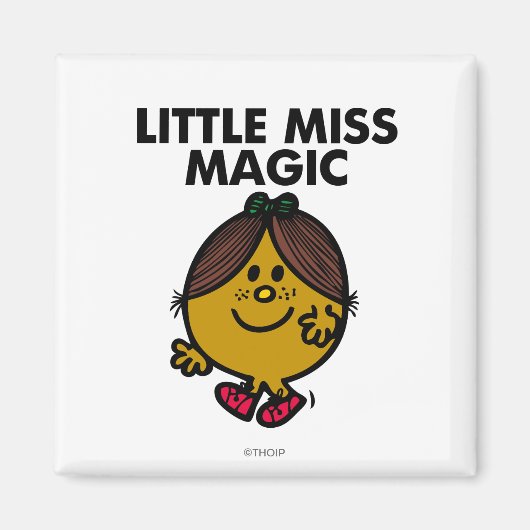 Miss Magic | Zwarte briefing Magneet (Voorkant)