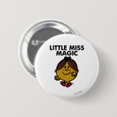 Miss Magic | Zwarte briefing Ronde Button 5,7 Cm (Voorkant /achterkant)
