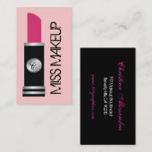 Miss Makeup Pink Visitekaartje (Voorkant / Achterkant)