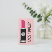 Miss Makeup Pink Visitekaartje (Staand voorkant)