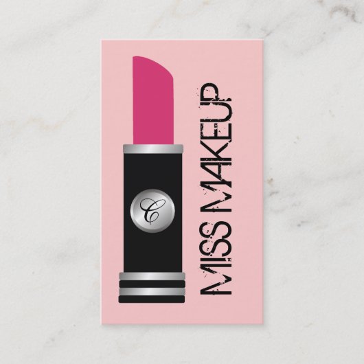 Miss Makeup Pink Visitekaartje (Voorkant)