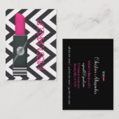 Miss Makeup Roze 2 Visitekaartje (Voorkant / Achterkant)