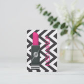 Miss Makeup Roze 2 Visitekaartje (Staand voorkant)