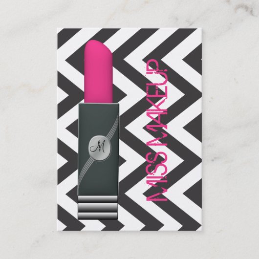 Miss Makeup Roze 2 Visitekaartje (Voorkant)