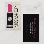 Miss Makeup White Visitekaartje (Voorkant / Achterkant)