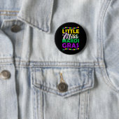 Miss Mardi Gras Kinder Carnavalskleding Ronde Button 5,7 Cm (In situ)