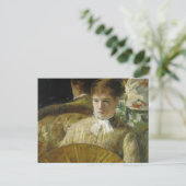 Miss Mary Ellison, Mary Cassatt Briefkaart (Staand voorkant)