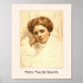 Miss Maude Adams Poster (Voorkant)