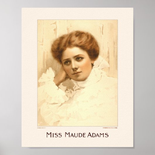 Miss Maude Adams Poster (Voorkant)
