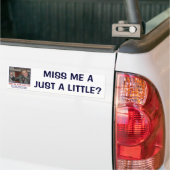 Miss-me-a-kleine piepjes bumpersticker (Op Truck)