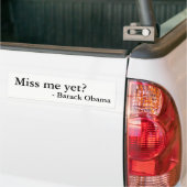 Miss me al? Barack Obama sticker (Op Truck)