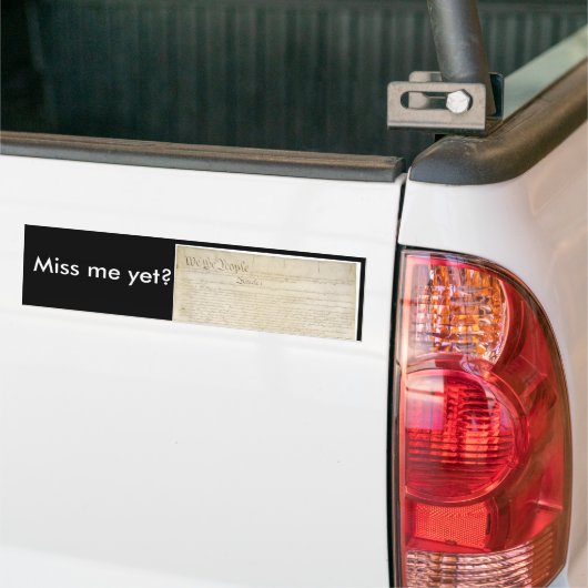 Miss me al? bumpersticker (Op Truck)
