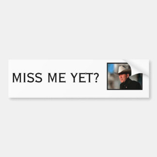 MISS ME NOG? BUMPERSTICKER