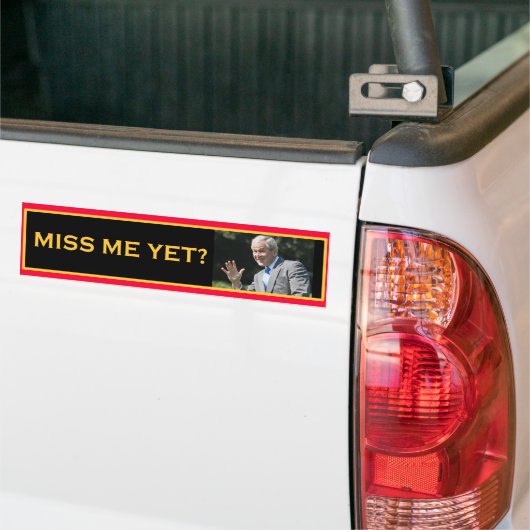 MISS ME NOG? George W Struik Bumpersticker (Op Truck)